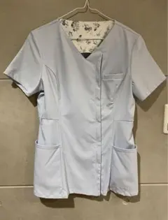 水色 看護師 ナース スクラブ マーキュリーデュオM