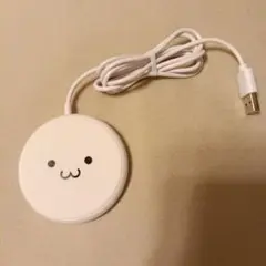 エレコム ワイヤレス充電器 充電器 5W コンパクト 卓上 ケーブル一体 1m