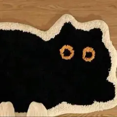 ６０×４0 猫のラグ　ラグマット　インテリア　即日発送　タフティング