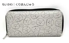 比較的美品　なんか小さくてかわいいやつ　くりまんじゅう　長財布　グレー