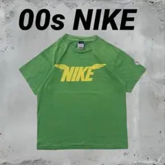 00s NIKE ヴィンテージ　グリーン ロゴT 半袖Tシャツ Mサイズ