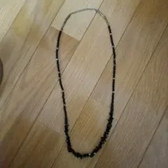 黒のビーズネックレス 約70cm