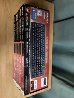 【新品未開封】6個セット BUFFALO USB KEYBOARD 日本語配列