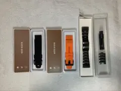 Garmin用バンド26mm チタン合金製、ソフトシリコン製 3本セット