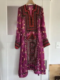 ハンドメイド刺繍入りビンテージドレス