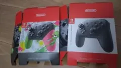 【空箱】Nintendo Switch コントローラー ２箱　スイッチプロコン