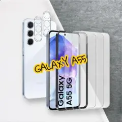 【3+2枚セット】 Galaxy A55 5G ガラスフィルム　カメラフィルム