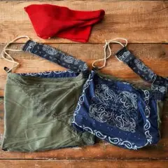 KAPITAL バンダナ柄 ショルダーバッグ KAPITALガーゼバンダナBEACHスナフキンBAG | TAKE FIVE（テイク