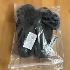 リボン付きブラックミュール ビーチサンダル　42 25.5センチ