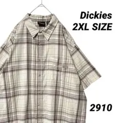 Dickies ディッキーズ 半袖 チェックシャツ 2XL 大きいサイズ