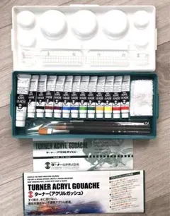 TUNER アクリルガナッシュ絵の具セット 12色