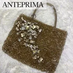 【極美品】アンテプリマ ワイヤーバッグ ゴールド フラワー ハンドバッグ