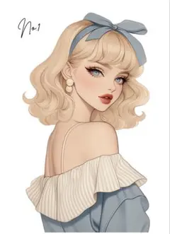 【G-1】人物シート 女の子　コラージュ素材　おすそ分け