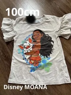 Disney MOANA モアナ フリル袖 Tシャツ グレー