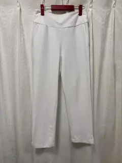 アディダス 白スリムパンツ アンクル丈 Lサイズ