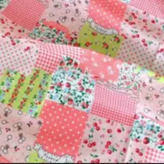 8/10限定SALE　コットンプリント　綿　パッチワーク　ピンク