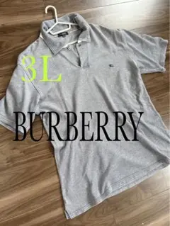 BURBERRY バーバリー グレー ポロシャツ 3L ノバチェック