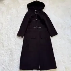 【美品】　Her lip to ロングダッフルコート　ブラウン　マキシ丈　フード