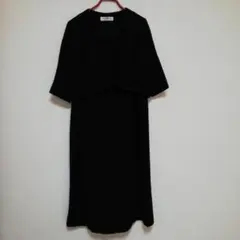 【美品】A.O. アツキオオニシ　ブラックフォーマル　ワンピース NOIR