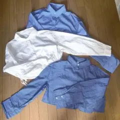 韓国セレクトショップ　ショート丈シャツセット
