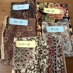 生地　まとめ売り　茶系