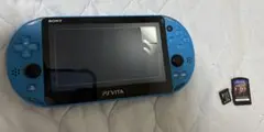 PS Vita 青色 メモリーカード8GB Minecraft付き