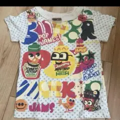 JAMTシャツ100 ハンバーガー　派手　グラスラ