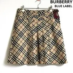 BURBERRY BLUE LABEL プリーツミニスカート ノバチェック 38