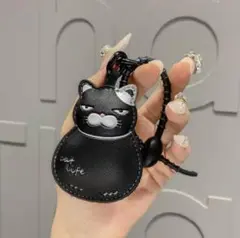 黒猫デザイン キーホルダー　可愛い　お洒落　個性的　カジュアル　新品　未使用
