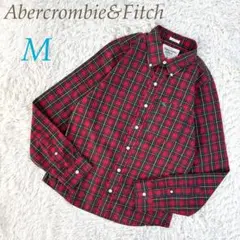 Abercrombie & Fitch 長袖 チェック ボタン シャツ M