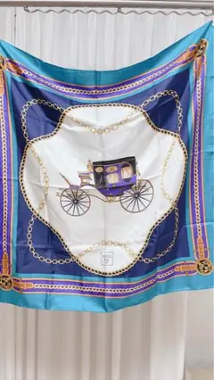 WEILL 馬車とチェーンデザイン スカーフ