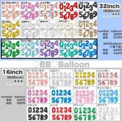 数字　ナンバー　バルーン　風船　ガーランド　バースデー　誕生日　飾り　オーダー
