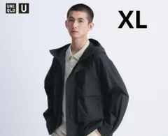 UNIQLO U ユーティリティフーデッドジャケット　ブラック　XL