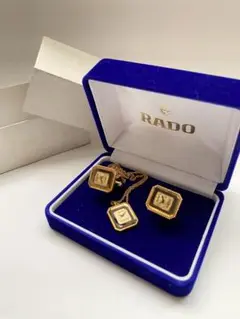 【8/27まで限定出品】 新品未使用★RADO　カフスボタン・ペンダント　セット