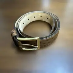 オーストリッチベージュベルト ゴールドバックル