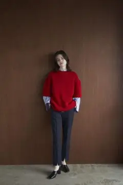 CLANE OVER HALF SLEEVE KNIT TOPS