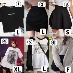 SHEIN,GRL 6点まとめ