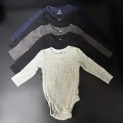 H＆Mロンパース5枚セット2-4M肌着