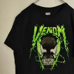 マーベル 半袖シャツ Tシャツ ヴェノム ブラック メンズL