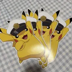 ポケットモンスター ピカチュウ ステッカー ４枚