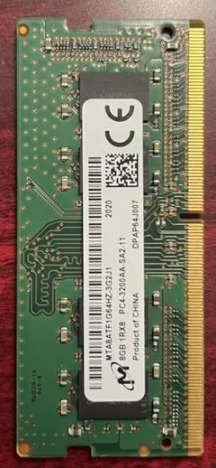 PC4-3200AAーSA 2 DDR2 SO-DIMM メモリ　8g