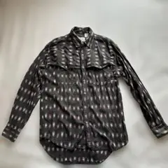 Silver Spur 長袖シャツ グレー ピンク
