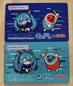 BANDAI NAMCO 初音ミク ガンダム パスポートカード 2枚セット