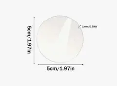 アクリル板透明 丸直径50mm 厚み1mm 29枚