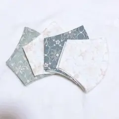 No.70 大人用ハンドメイドマスク４枚組/抗菌抗ウイルス加工/繰り返し使える