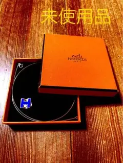 未使用 エルメス Hキューブネックレス オレンジ