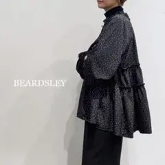 BEARDSLEY ドット ティアード ブラウス ブラック 22AW