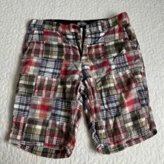 BEAMS Mサイズ チェック柄 ショートパンツ　赤