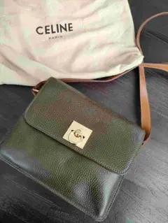 美品⚫CELINE セリーヌ バッグ カーキブラウン系