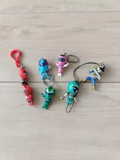 戦隊ヒーロー キーホルダー 6体セット